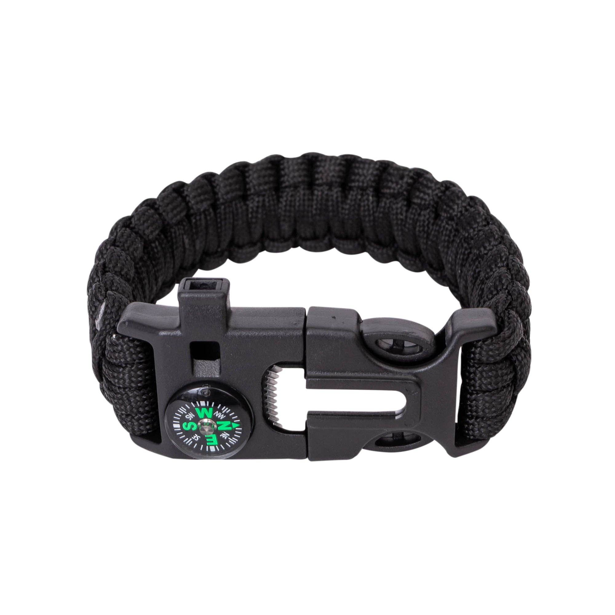 Survival bracelet whistle buckle