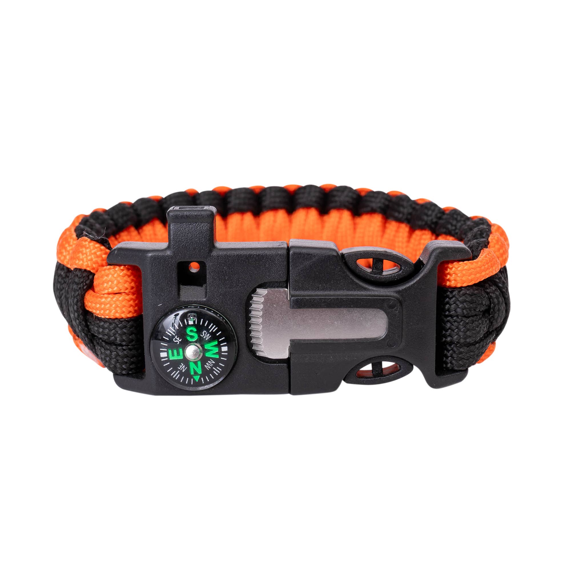 Paracord bracelet with tool compartment and compass
