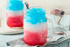 Noble Mick's patriotic frozen cocktail served