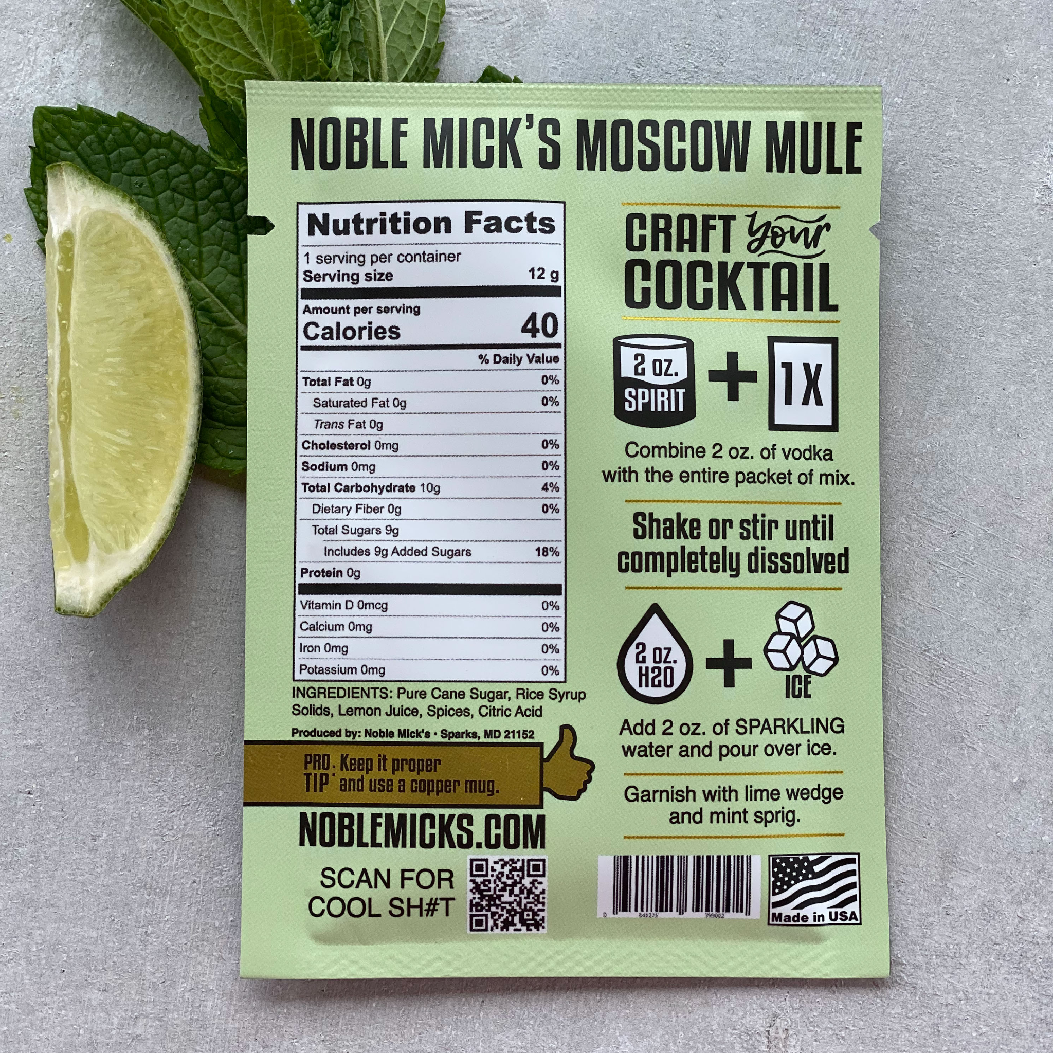 Moscow Mule mix styled for entertaining