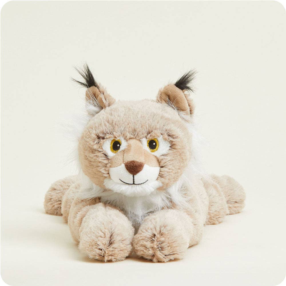 Warmies Bob Cat microwavable plush stuffed animal with lavender scent