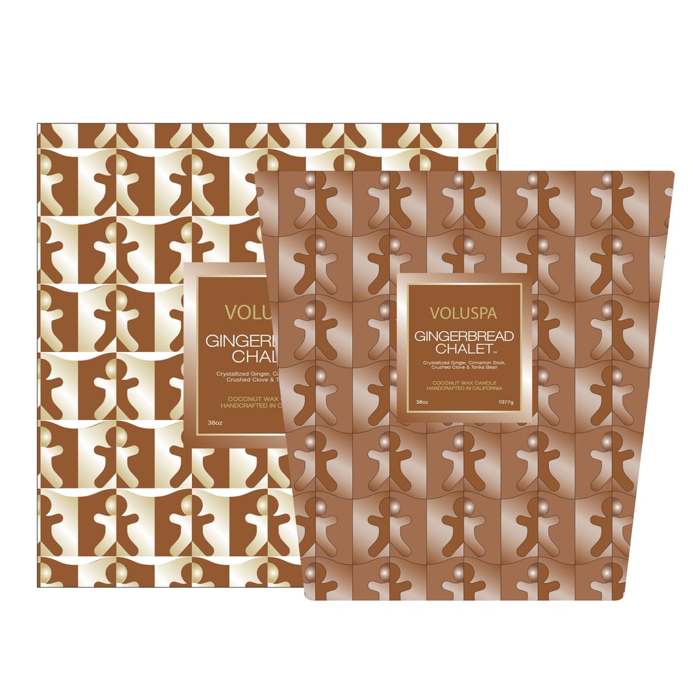 Gingerbread Chalet 3W Hearth Candle