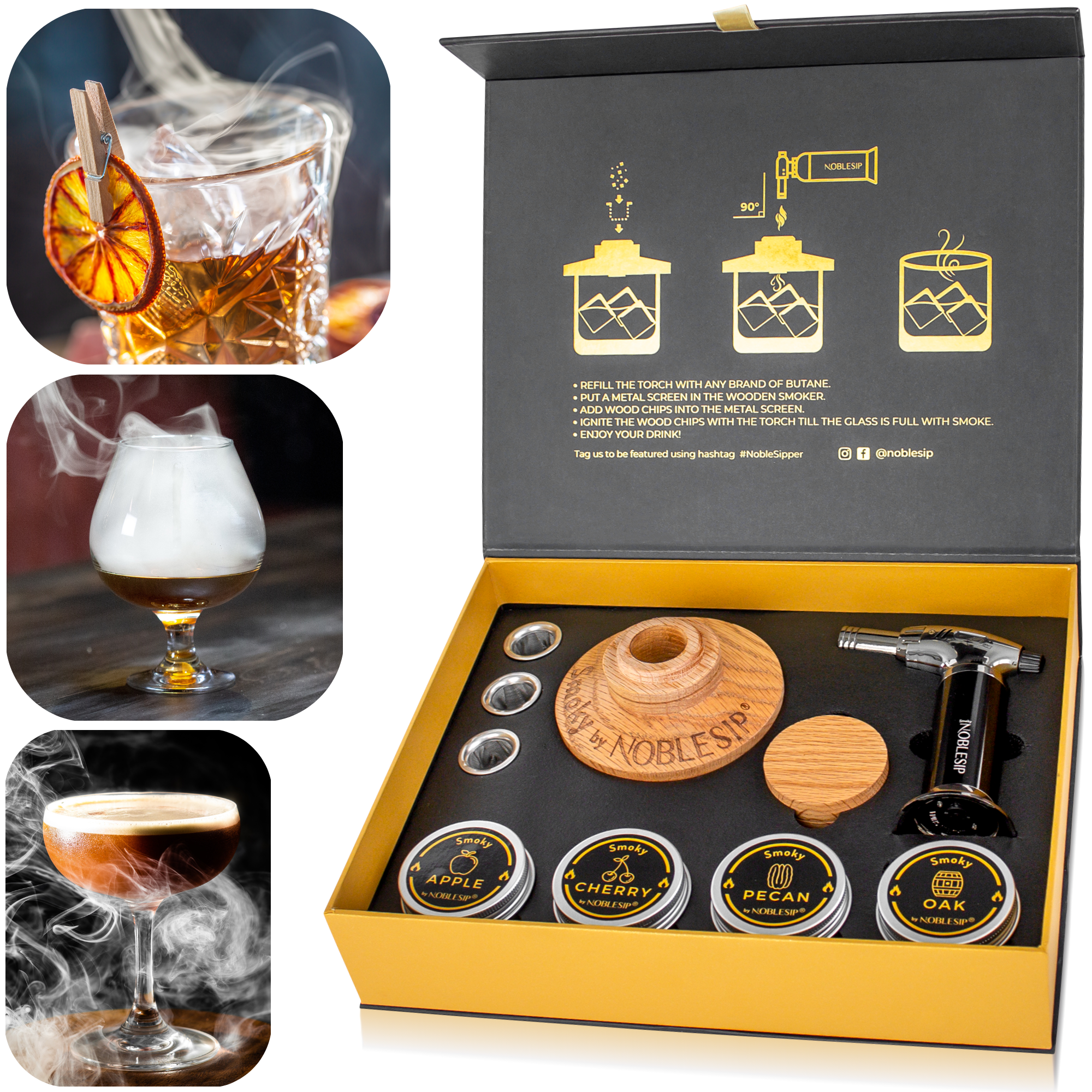 Noblesip Smoky Pro Cocktail Smoker Kit - Thumbnail 5