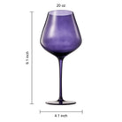 Greek island wine glassware set showing color range