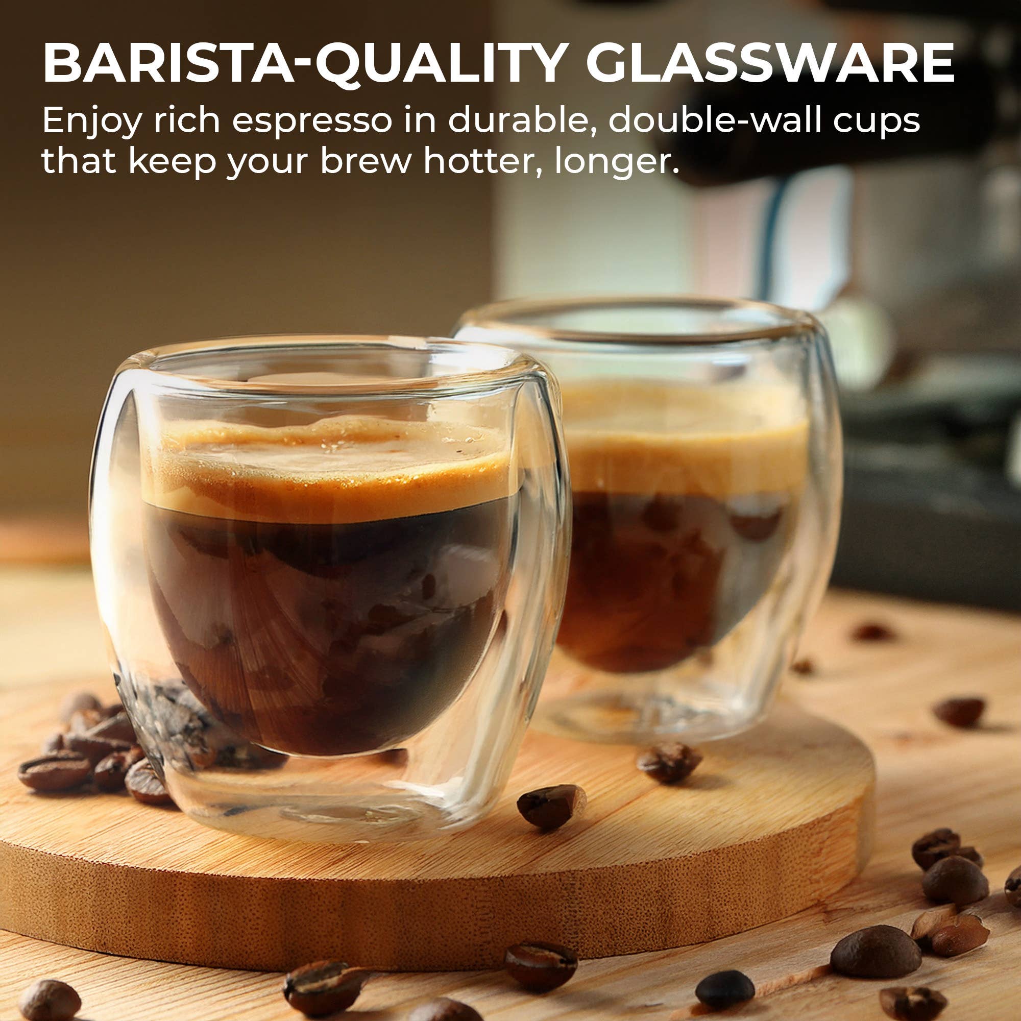 Espresso cups gift-ready packaging
