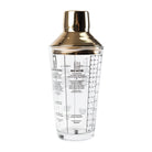 Cocktail shaker styled with bar tools