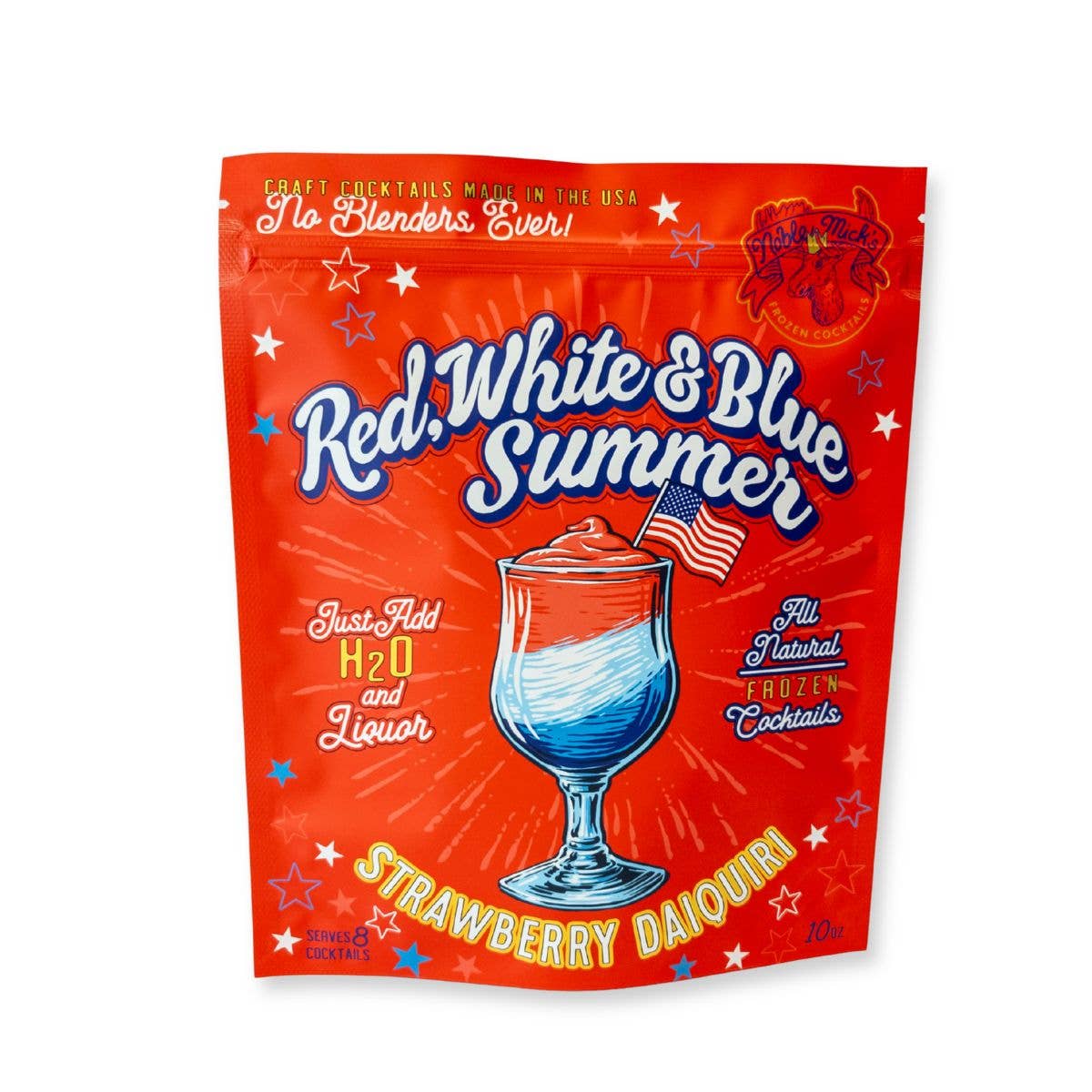 Patriotic cocktail mix package detail
