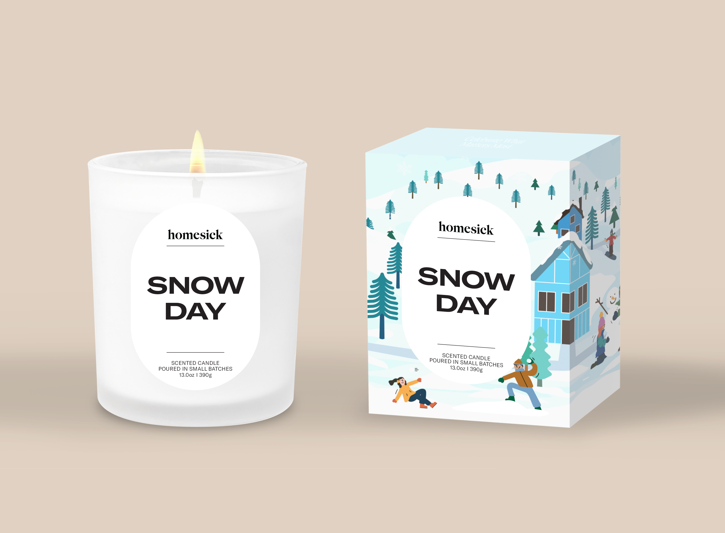 Homesick Snow Day Candle