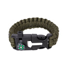 Paracord bracelet fire starter close-up